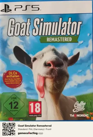 Goat Simulator Remastered PlayStation 5, Germany box front