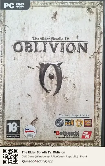 The Elder Scrolls IV: Oblivion Computer, Czech Republic box front