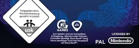 Rock Band Track Pack Volume 1, the USK square on its front