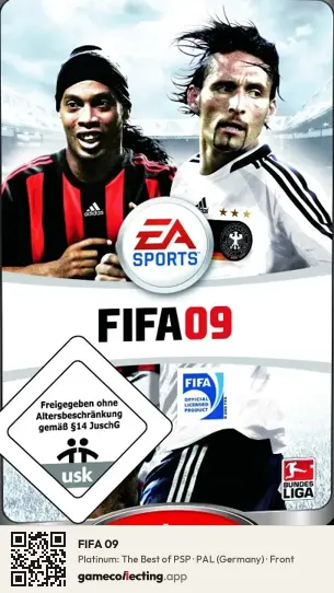 FIFA 09 PlayStation Portable, Germany box front