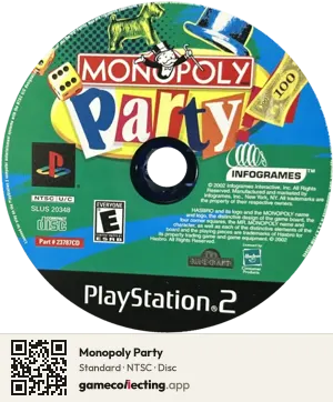 Monopoly Party PlayStation 2, NTSC disc