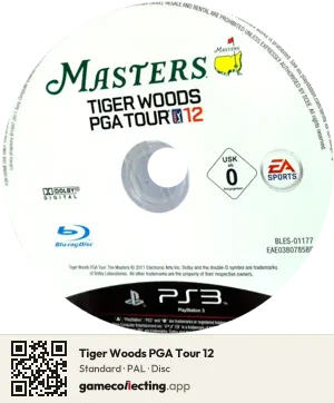 Tiger Woods PGA Tour 12 PlayStation 3, PAL disc