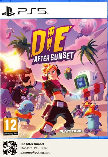 Die After Sunset PlayStation 5, PAL box front