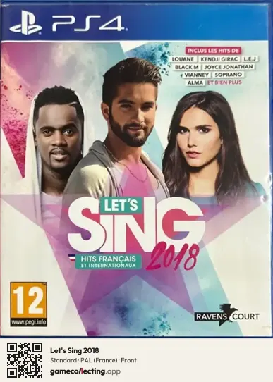 Let's Sing 2018 PlayStation 4, France box front