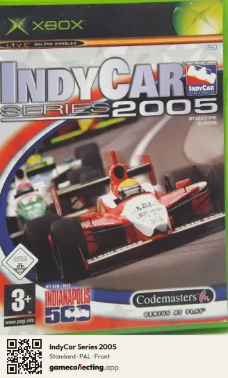 IndyCar Series 2005 Xbox, PAL box front