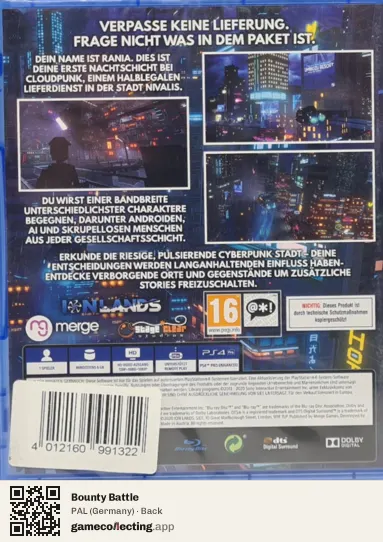Bounty Battle PlayStation 4, Germany box back