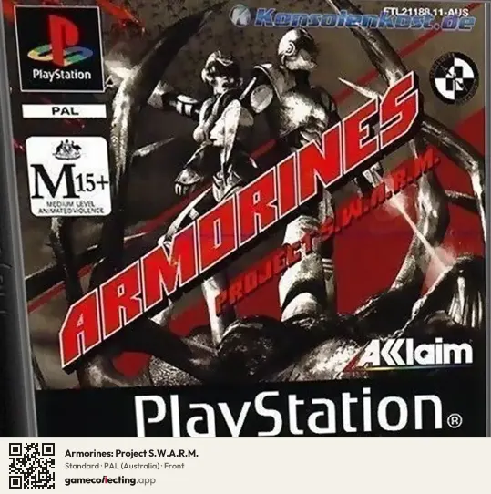 Armorines: Project S.W.A.R.M. PlayStation, Australia box front