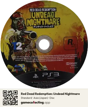 Red Dead Redemption: Undead Nightmare PlayStation 3, Asia disc