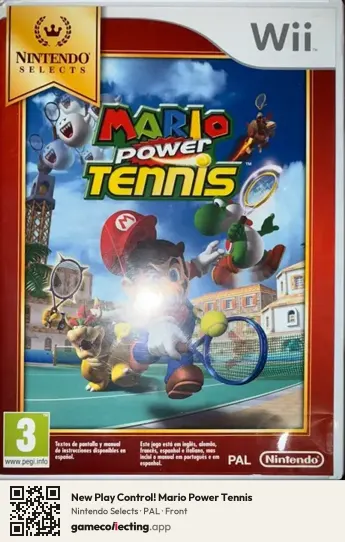 New Play Control! Mario Power Tennis Nintendo Wii, PAL box front