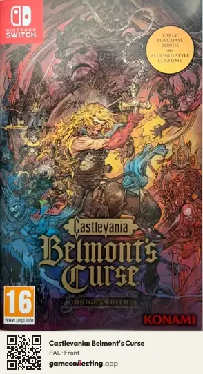 Castlevania: Belmont's Curse Nintendo Switch, PAL box front