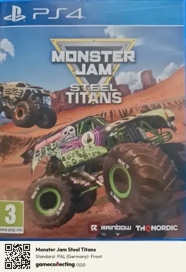 Monster Jam Steel Titans PlayStation 4, Germany box front