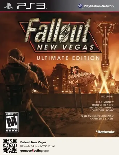 Fallout: New Vegas PlayStation 3, NTSC box front
