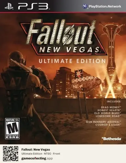 Fallout: New Vegas PlayStation 3, NTSC box front