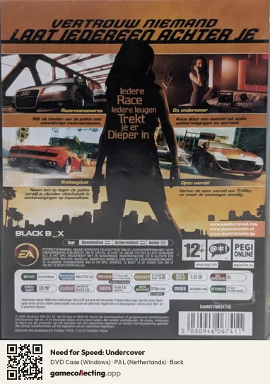 Need for Speed: Undercover Computer, Netherlands box back