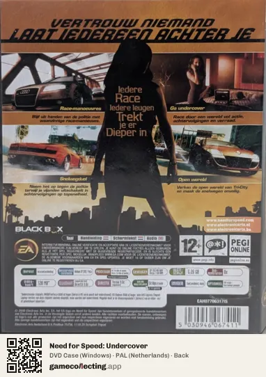 Need for Speed: Undercover Computer, Netherlands box back