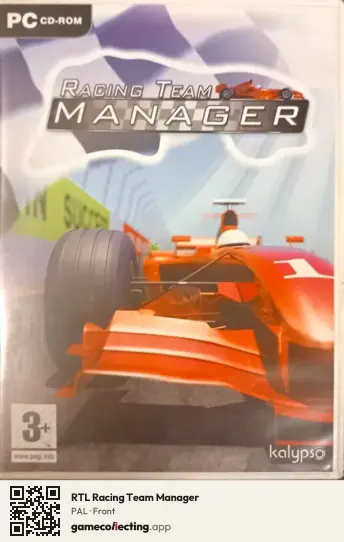 RTL Racing Team Manager Computer, PAL box front