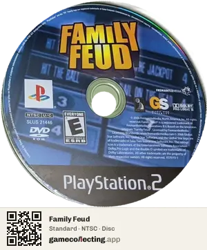 Family Feud PlayStation 2, NTSC disc