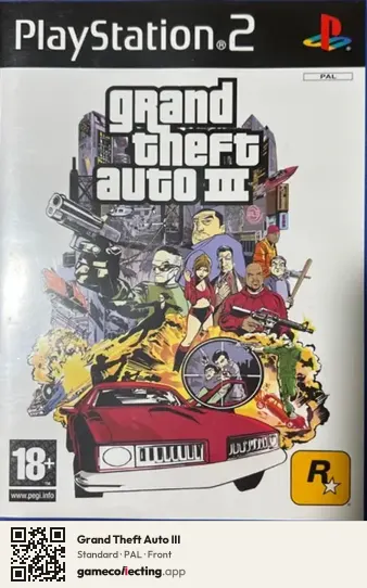 Grand Theft Auto III PlayStation 2, PAL box front