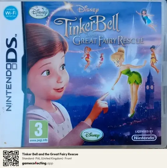 Tinker Bell and the Great Fairy Rescue Nintendo DS, United Kingdom box front