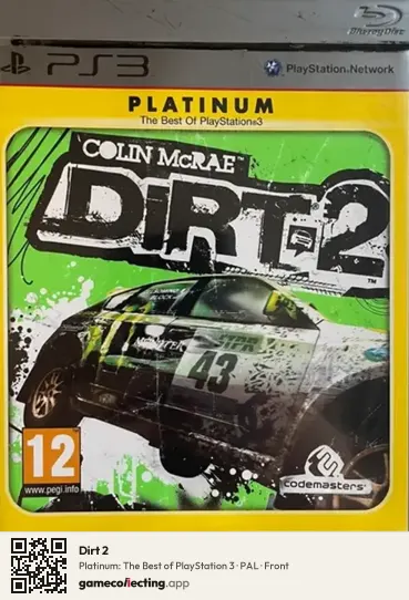 Dirt 2 PlayStation 3, PAL box front