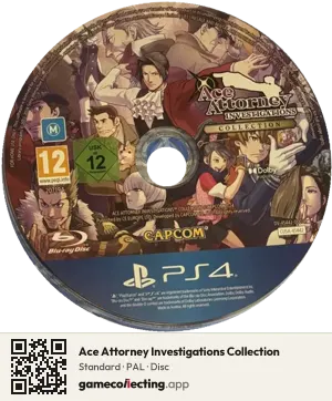 Ace Attorney Investigations Collection PlayStation 4, PAL disc