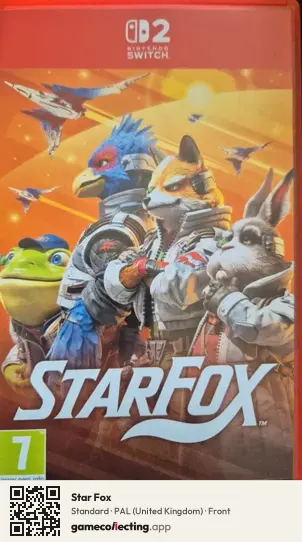 Star Fox Nintendo Switch 2, United Kingdom box front