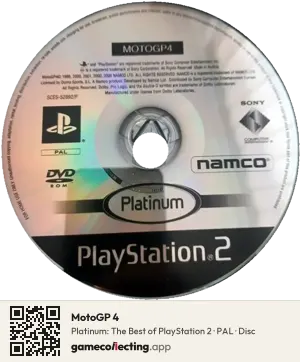 MotoGP 4 PlayStation 2, PAL disc