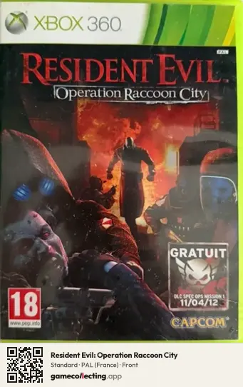 Resident Evil: Operation Raccoon City Xbox 360, France box front