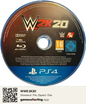 WWE 2K20 PlayStation 4, PAL disc