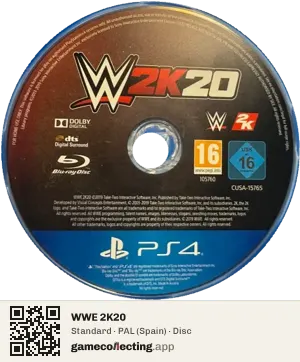 WWE 2K20 PlayStation 4, PAL disc