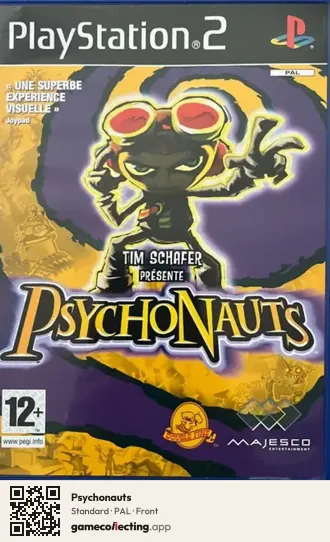 Psychonauts PlayStation 2, PAL box front