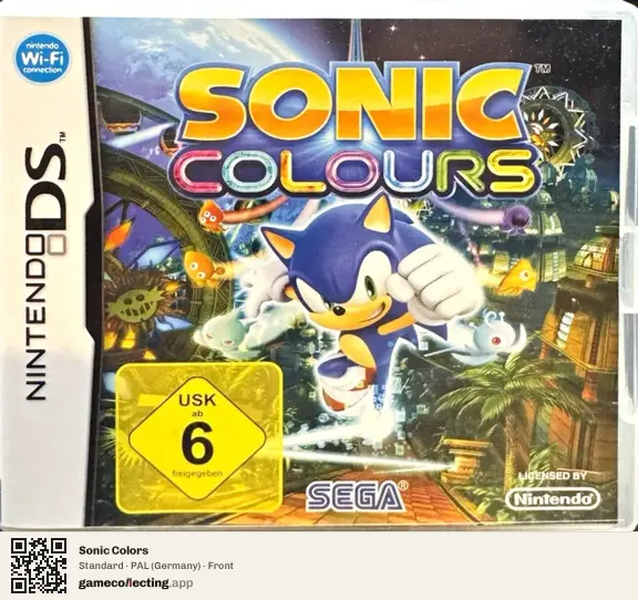 Sonic Colors Nintendo DS, Germany box front