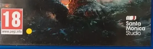 God of War, the PEGI square on its front