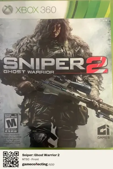 Sniper: Ghost Warrior 2 Xbox 360, NTSC box front