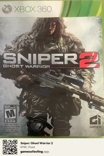 Sniper: Ghost Warrior 2 Xbox 360, NTSC box front