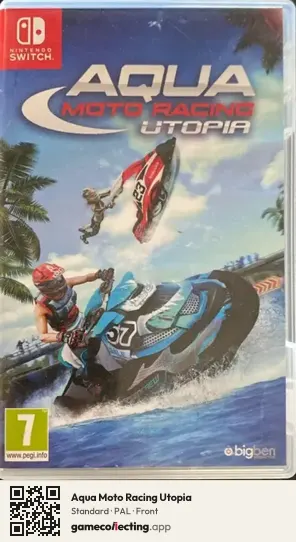 Aqua Moto Racing Utopia Nintendo Switch, PAL box front