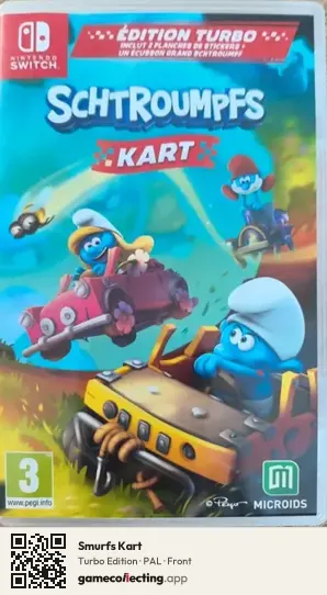 Smurfs Kart Nintendo Switch, PAL box front