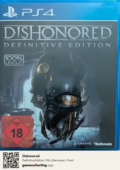 Dishonored PlayStation 4, Germany box front