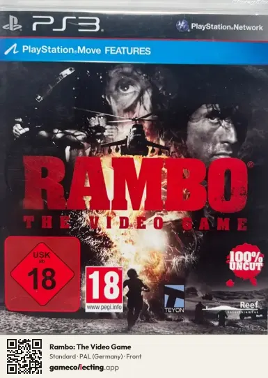 Rambo: The Video Game PlayStation 3, Germany box front