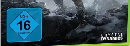 Rise of the Tomb Raider, the USK square on its front