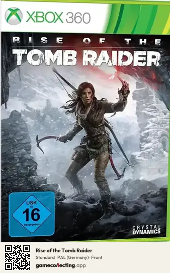 Rise of the Tomb Raider Xbox 360, Germany box front