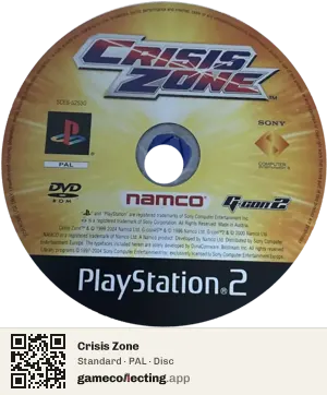 Crisis Zone PlayStation 2, PAL disc