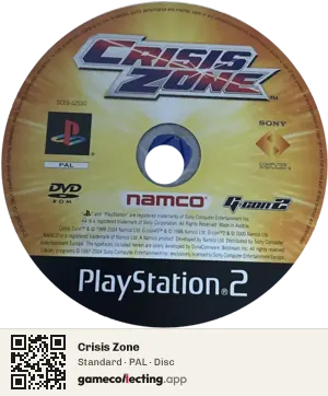 Crisis Zone PlayStation 2, PAL disc