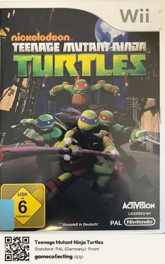 Teenage Mutant Ninja Turtles Nintendo Wii, Germany box front