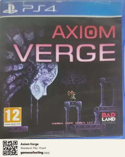 Axiom Verge PlayStation 4, PAL box front
