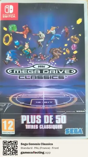 Sega Genesis Classics Nintendo Switch, France box front