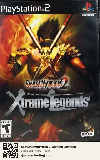 Samurai Warriors 2: Xtreme Legends PlayStation 2, NTSC box front