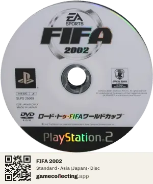 FIFA 2002 PlayStation 2, Asia disc