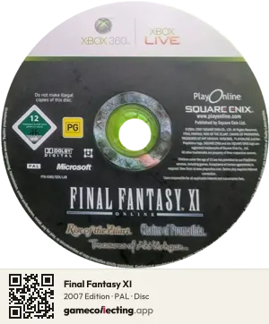 Final Fantasy XI Xbox 360, PAL disc