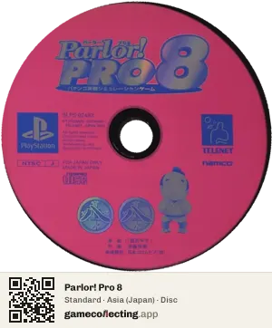 Parlor! Pro 8 PlayStation, Asia disc